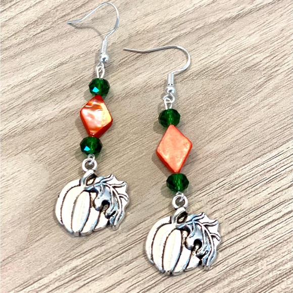 Jewelry - 190. Autumn themed pumpkin earrings